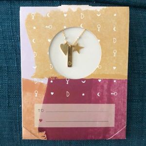 Anthropologie “D” Monogram Necklace